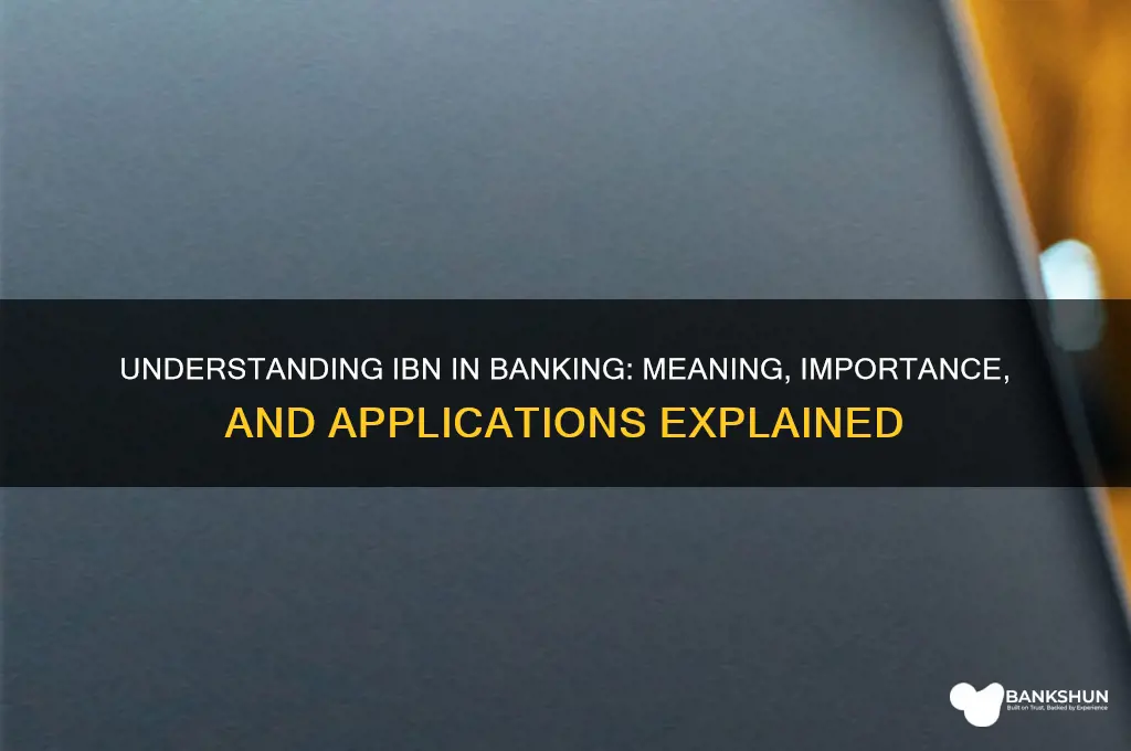 what does ibn stand for in banking