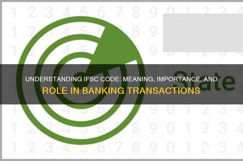 what does ifsc stand for in banking