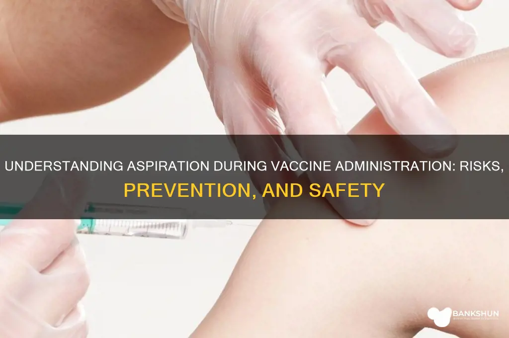 what does it mean to aspirate vaccine