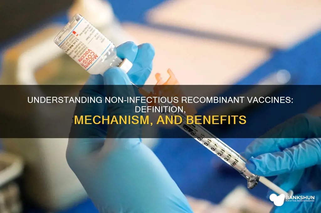 what does non-infectious recombinant vaccine meaning