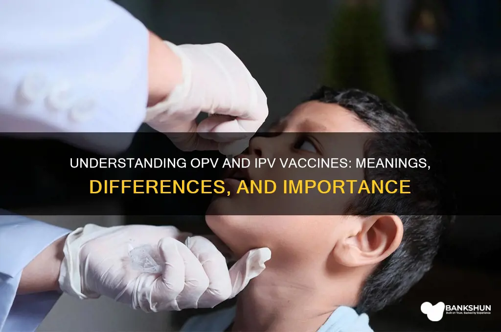 what does opv ipv vaccine stand for