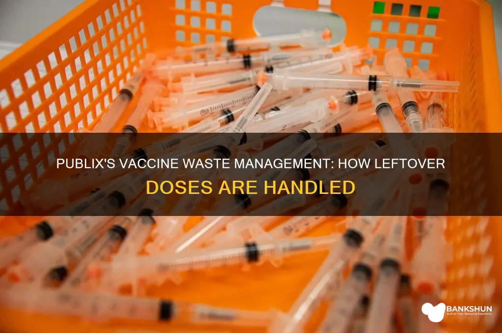 what does publix do with leftover vaccine