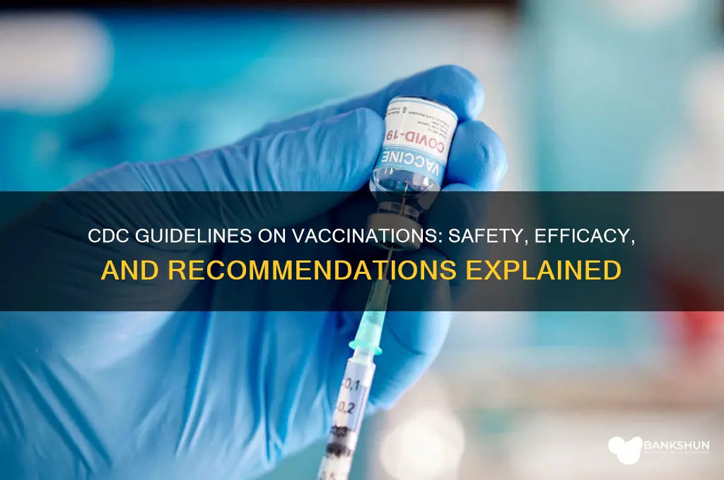 what does the cdc say about vaccinations