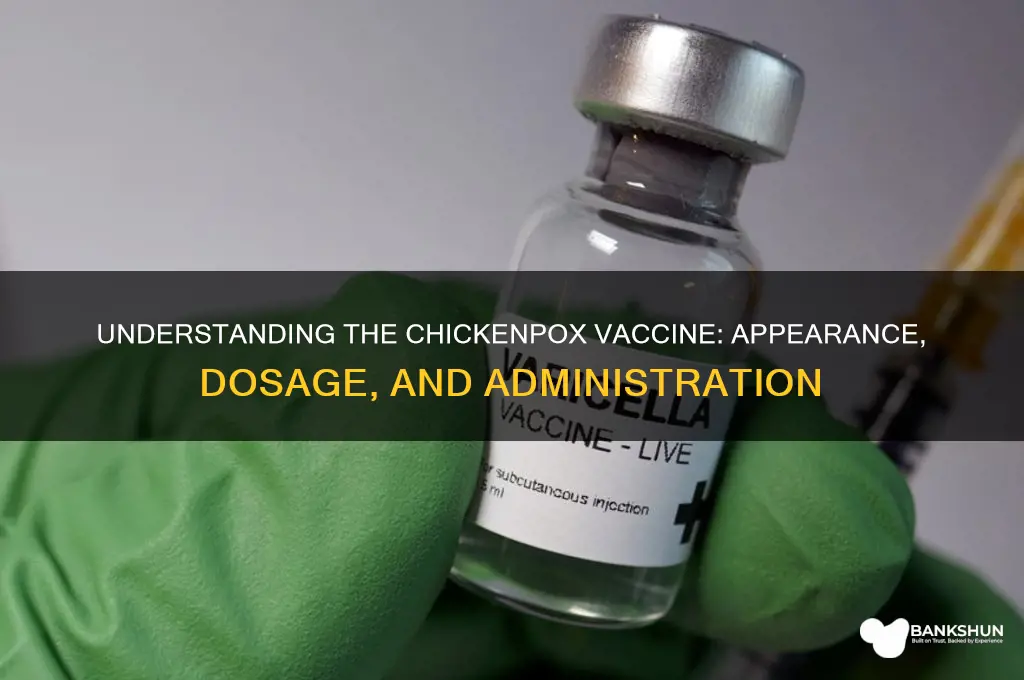 what does the chickenpox vaccine look like