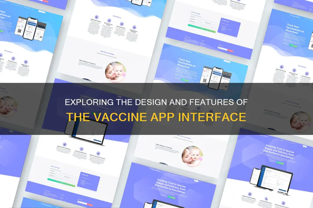 what does the vaccine app look like