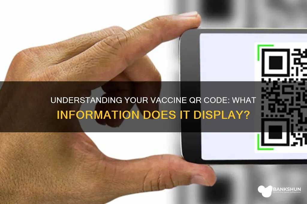 what does the vaccine qr code show