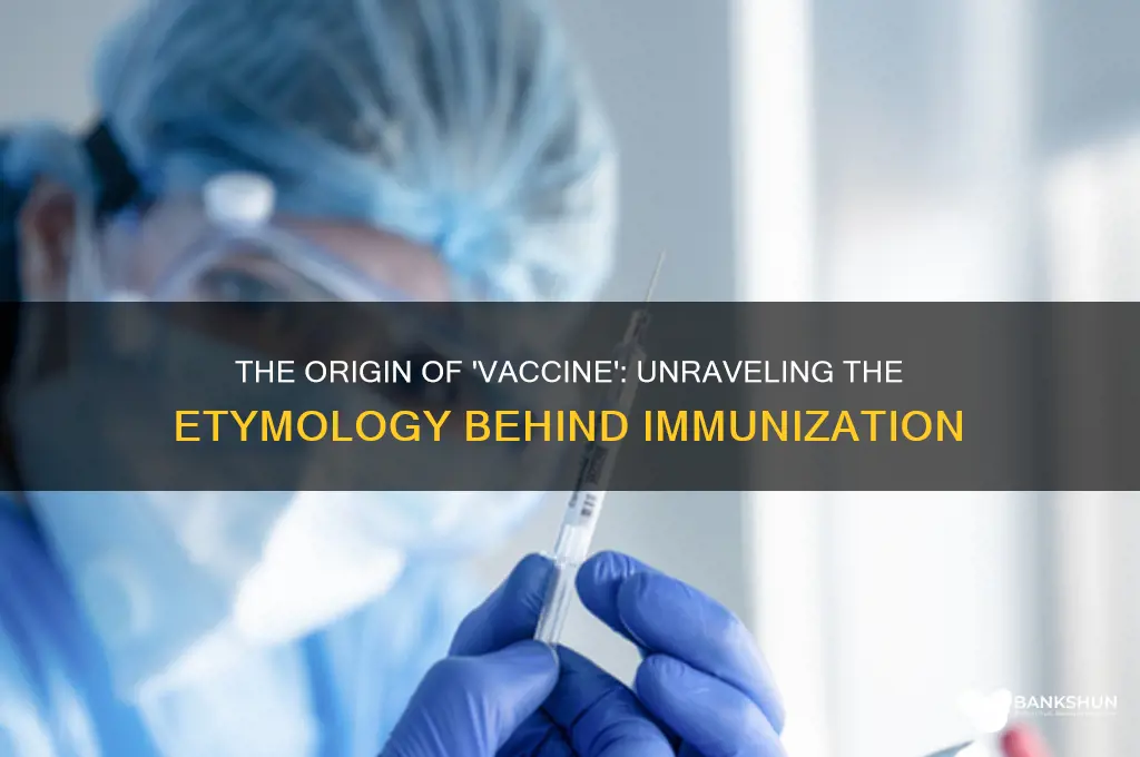what does the word vaccine come from