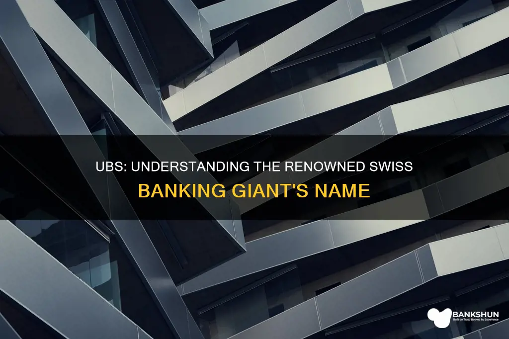 what does ubs stand for in banking