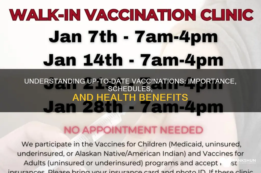 what does up to date vaccination mean