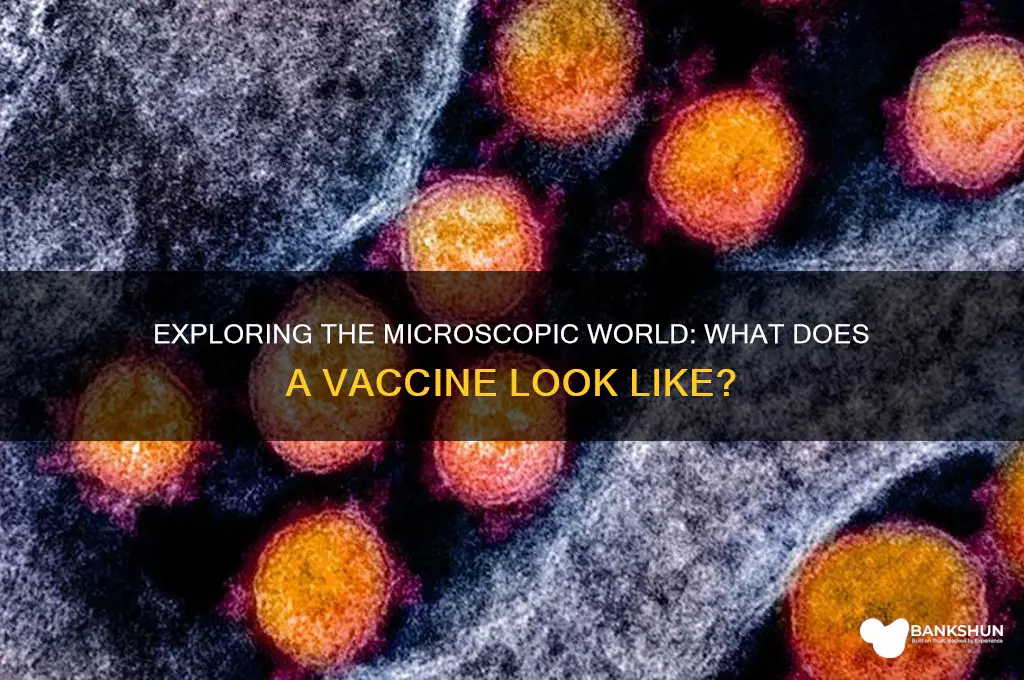 what does vaccine look like under microscope