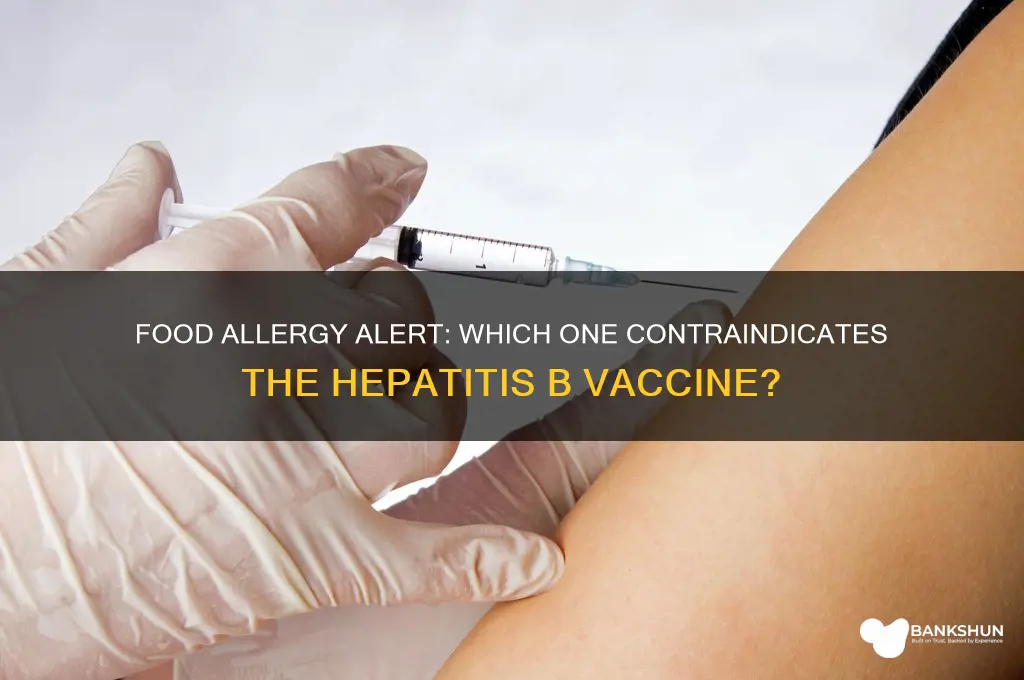what food allergy contraindicates hepatits b vaccine