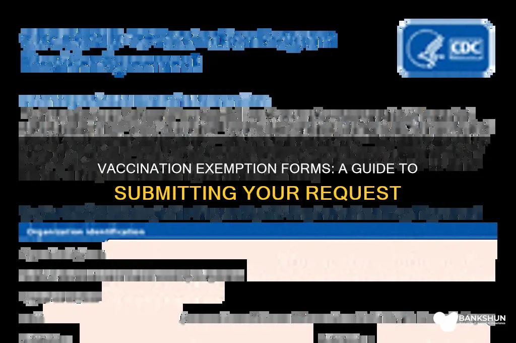 what form to submit for vaccination exemption
