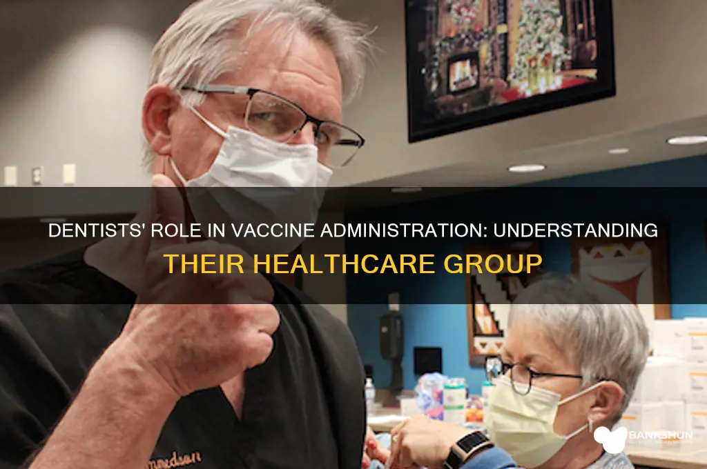 what group are dentists in for vaccine