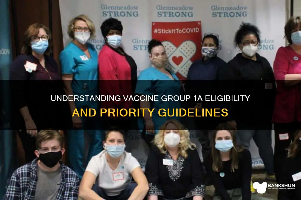 what group is 1a for the vaccine