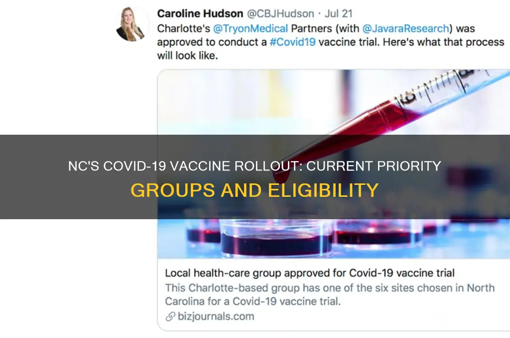 what group is being vaccinated in nc