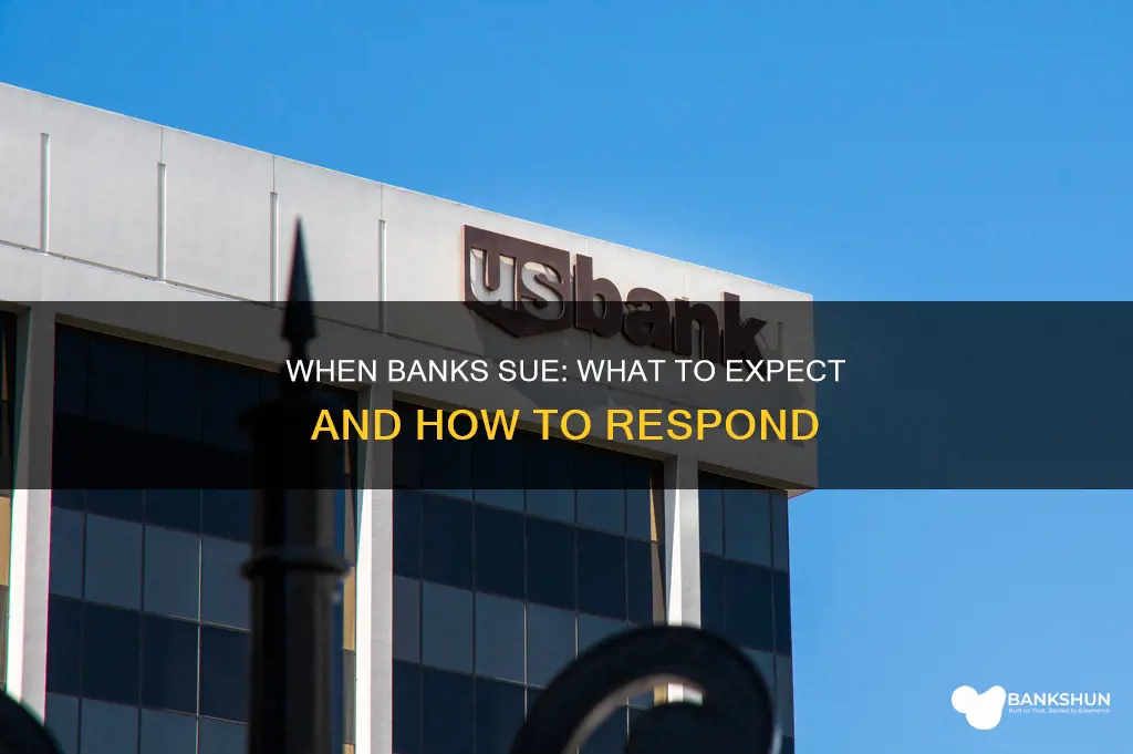 what happens when a bank sues you