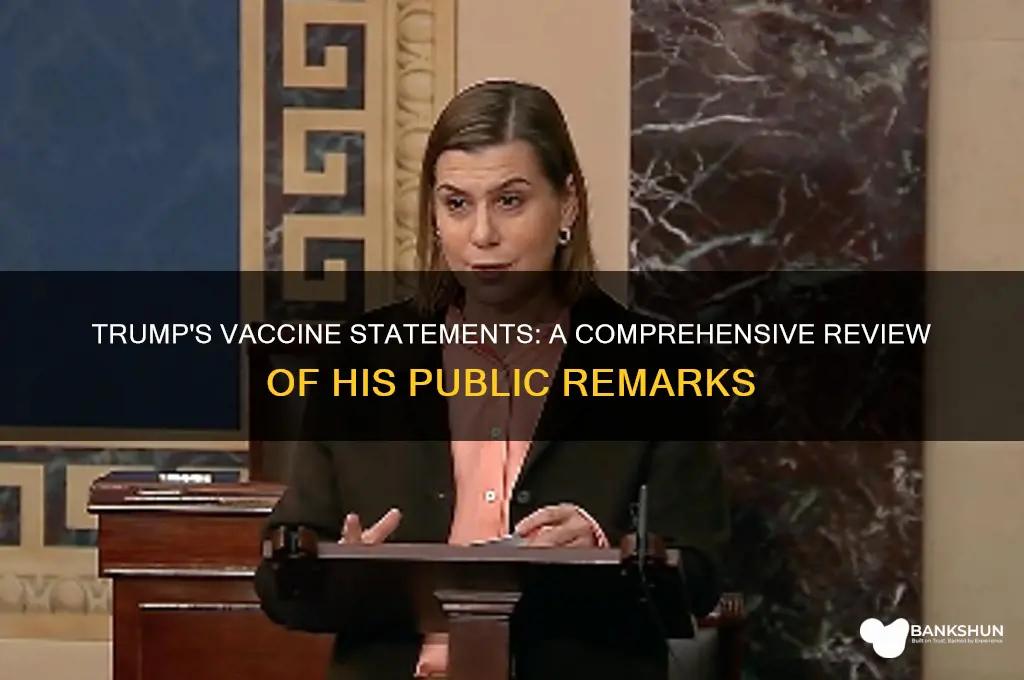 what has trump said about the vaccine
