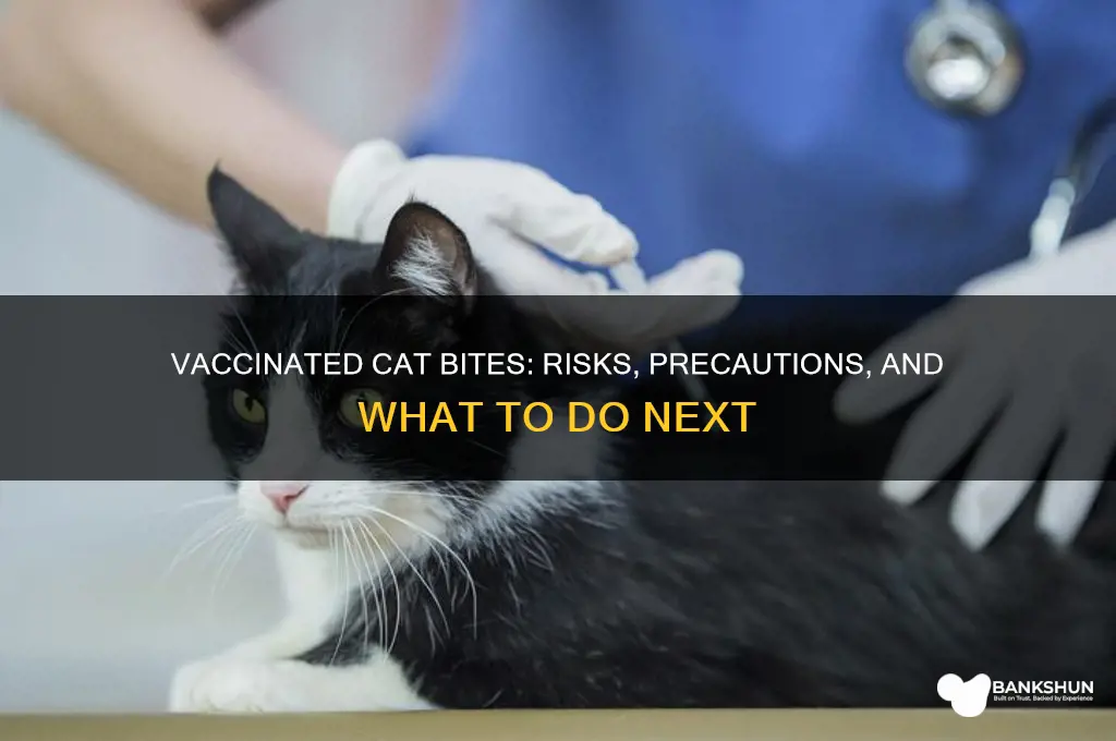 what if a vaccinated cat bites you