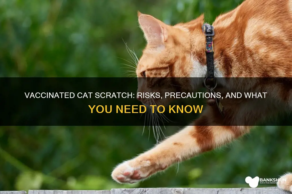 what if a vaccinated cat scratches you