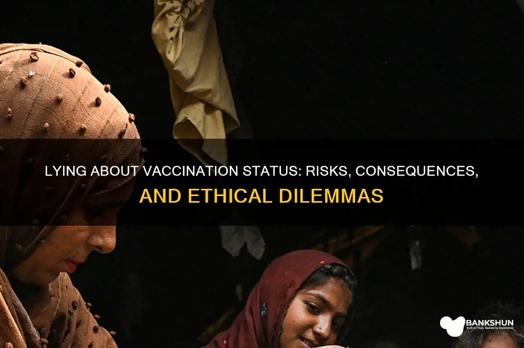 what if i lie about being vaccinated