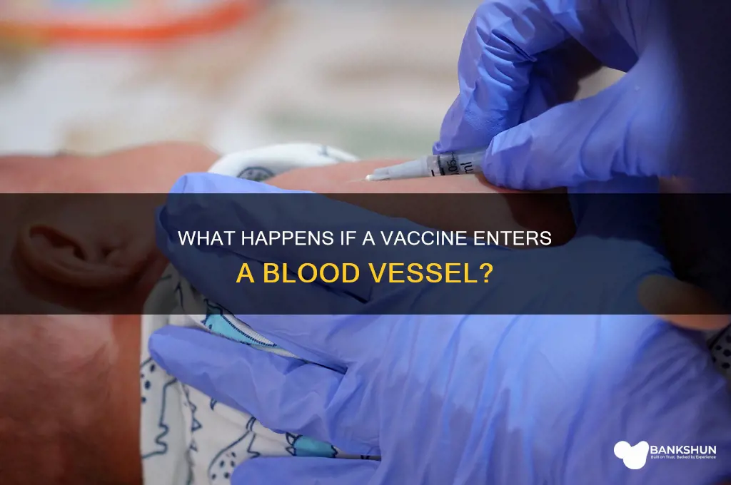what if vaccine goes into blood vessel