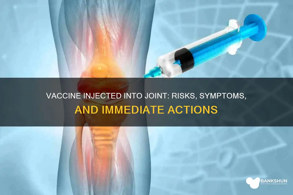 what if vaccine is injected into joint