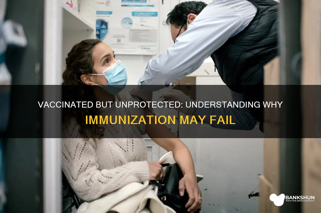 what if your not immunized after vaccination