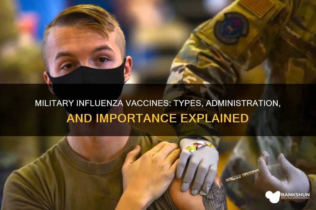 what influenza vaccine do the military receive