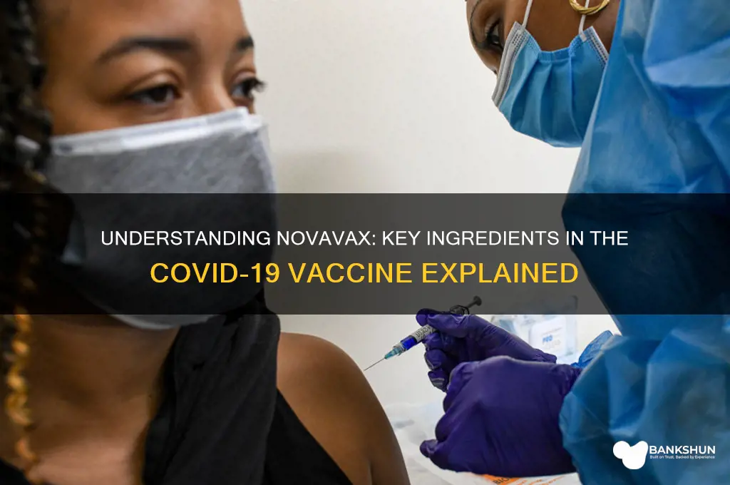 what ingredients are in the novavax vaccine