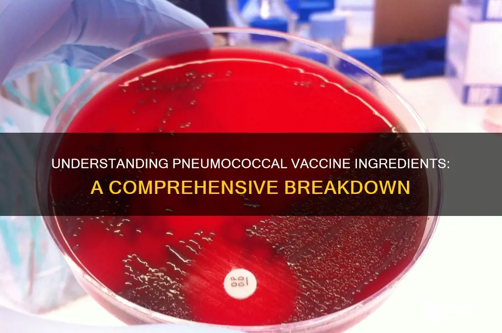 what ingredients are in the pneumococcal vaccine