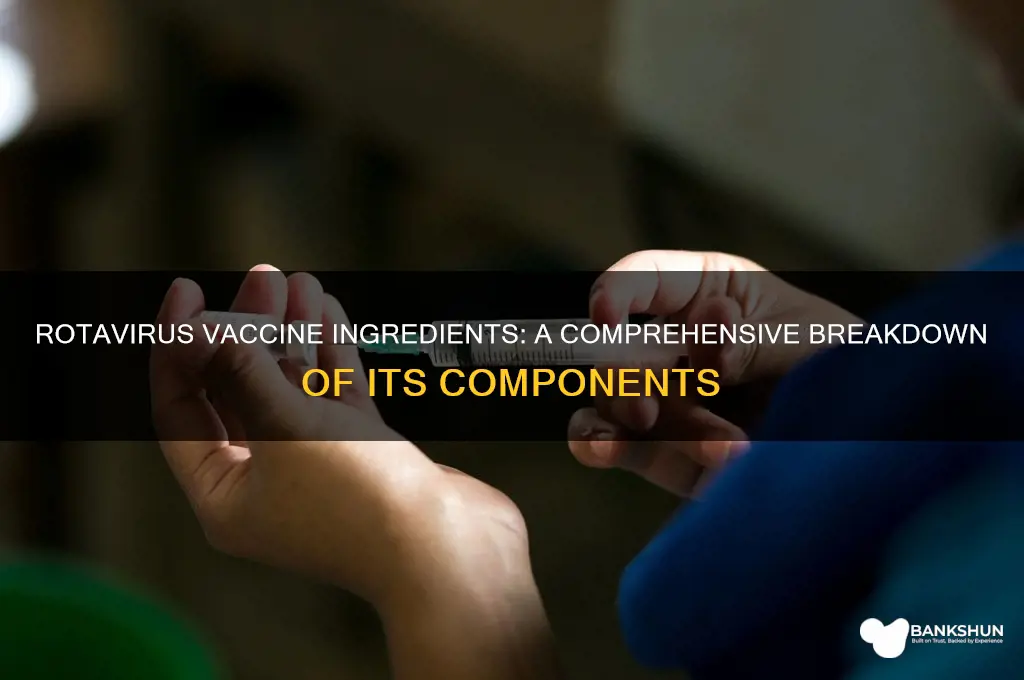 what ingredients are in the rotavirus vaccine