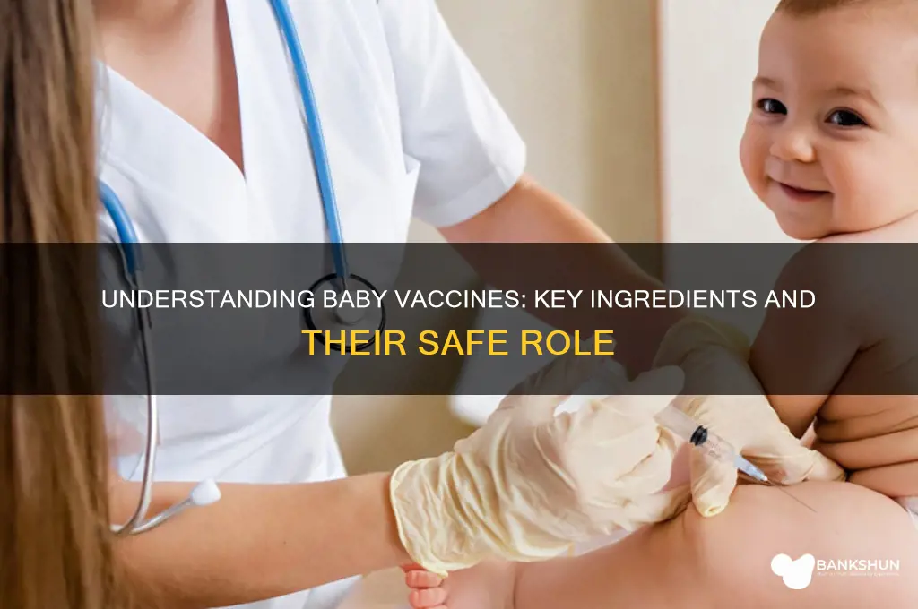 what ingredients are in vaccines for babies