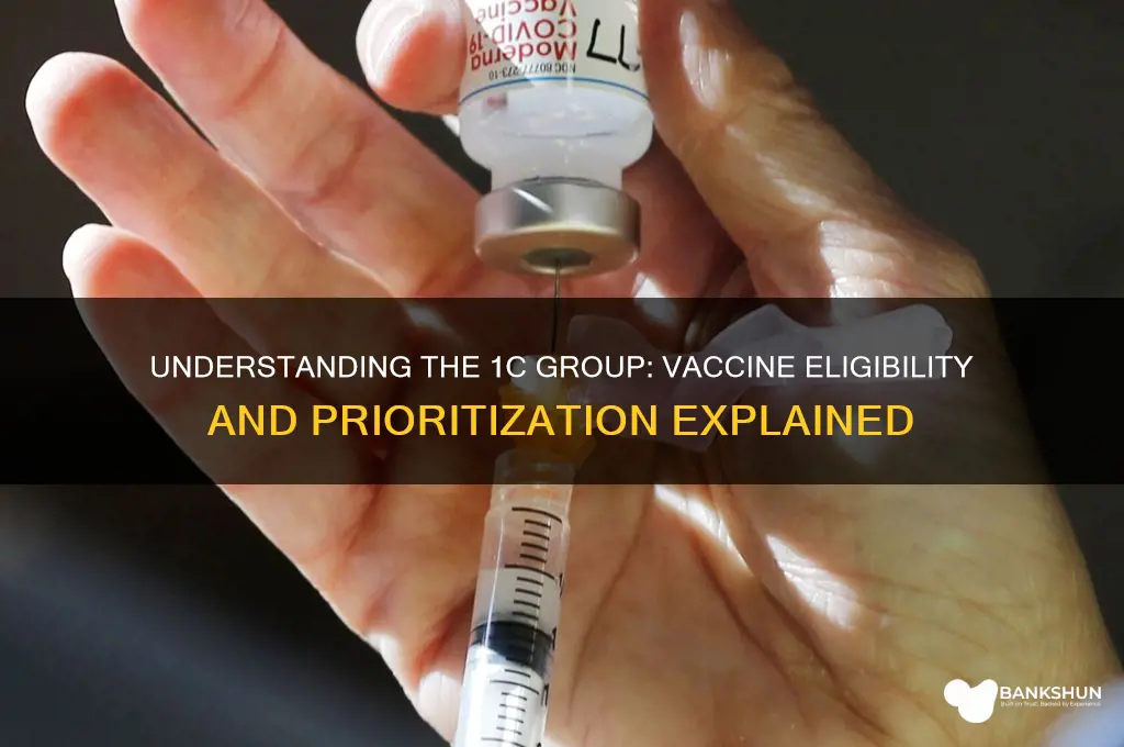 what is 1 c group for vaccine