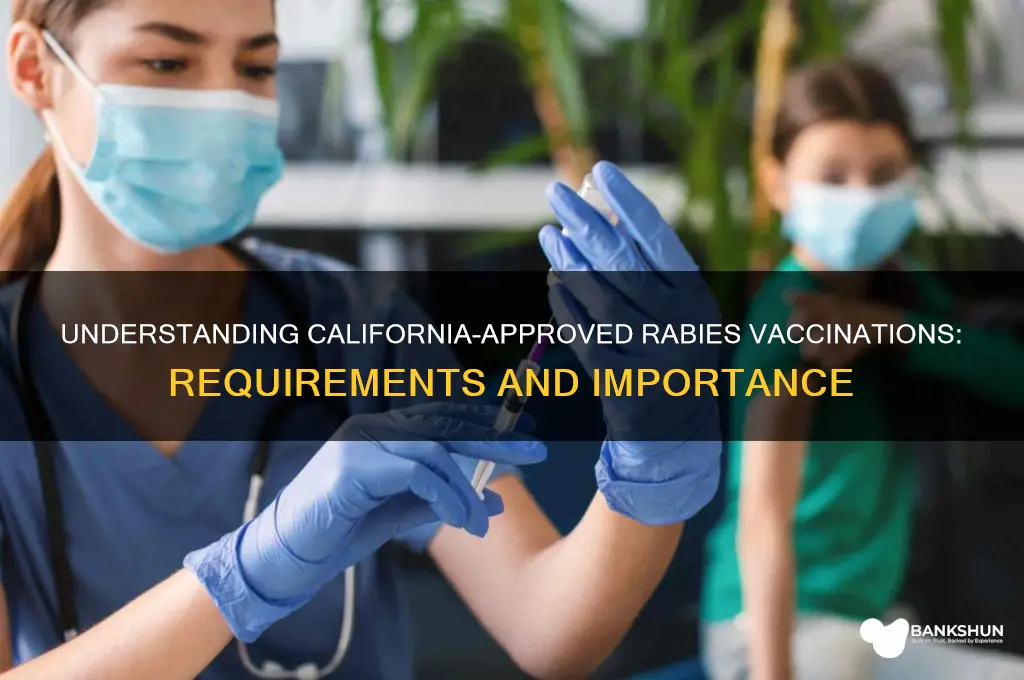 what is a california approved rabies vaccination