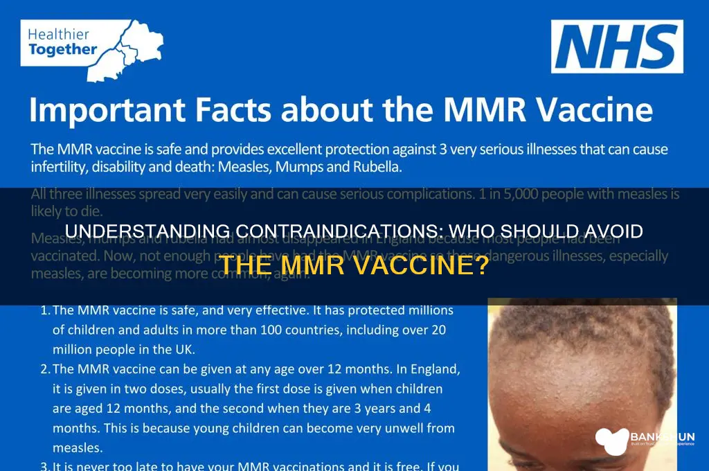what is a contraindication to mmr vaccine