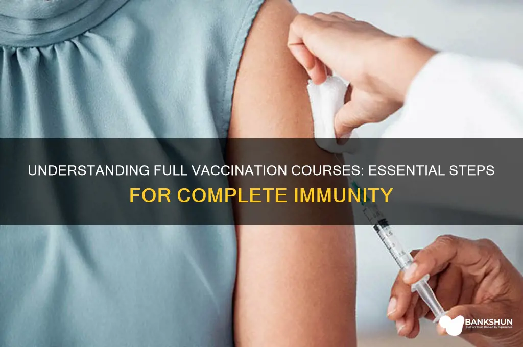 what is a full course of vaccination