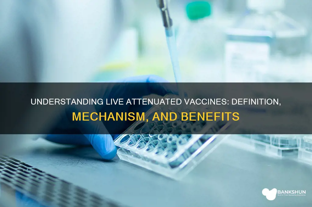 what is a live attenuated vaccine definition