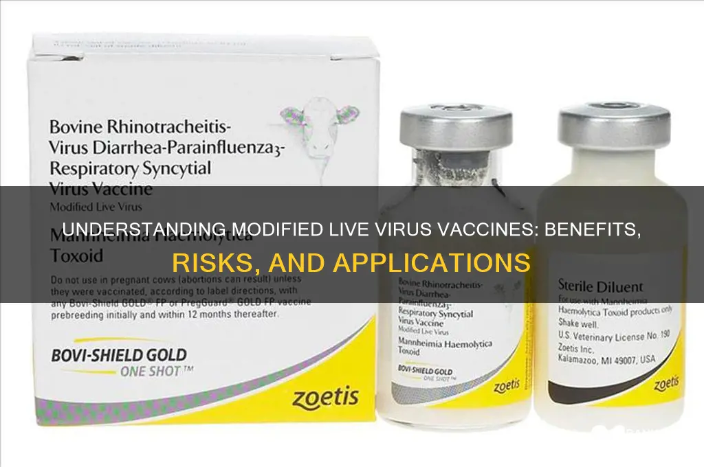what is a modified live virus vaccine