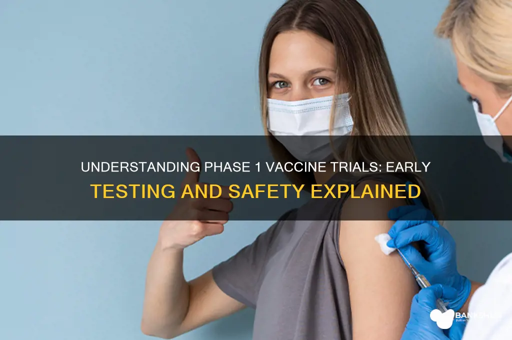 what is a phase 1 vaccine trial