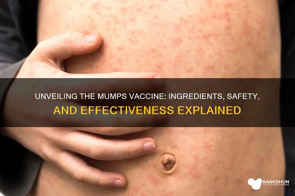 what is actually in the mumps vaccine
