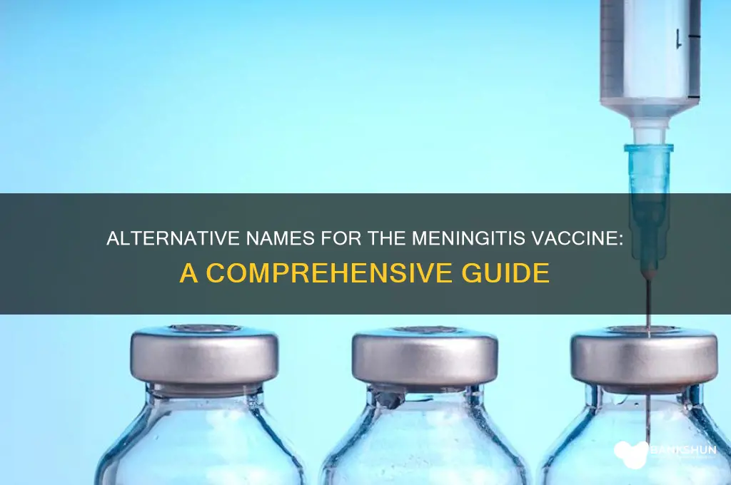 what is another name for meningitis vaccine