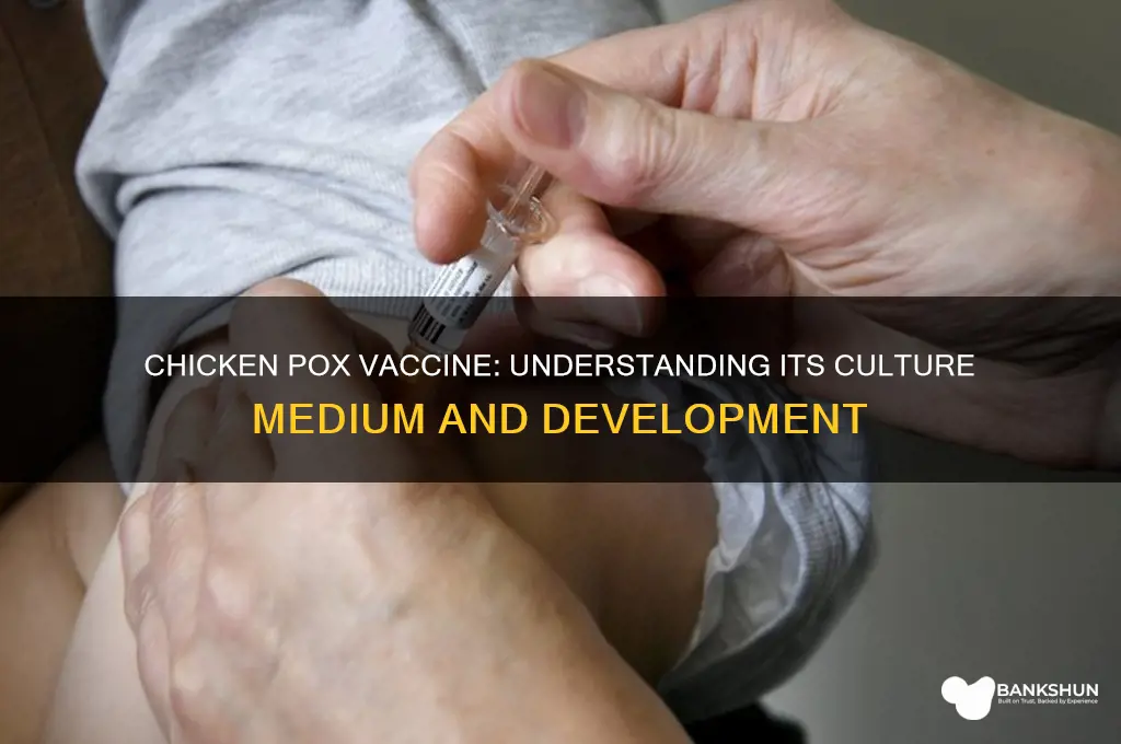 what is chicken pox vaccine cultured in