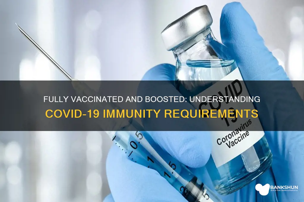 what is considered fully vaccinated and boosted