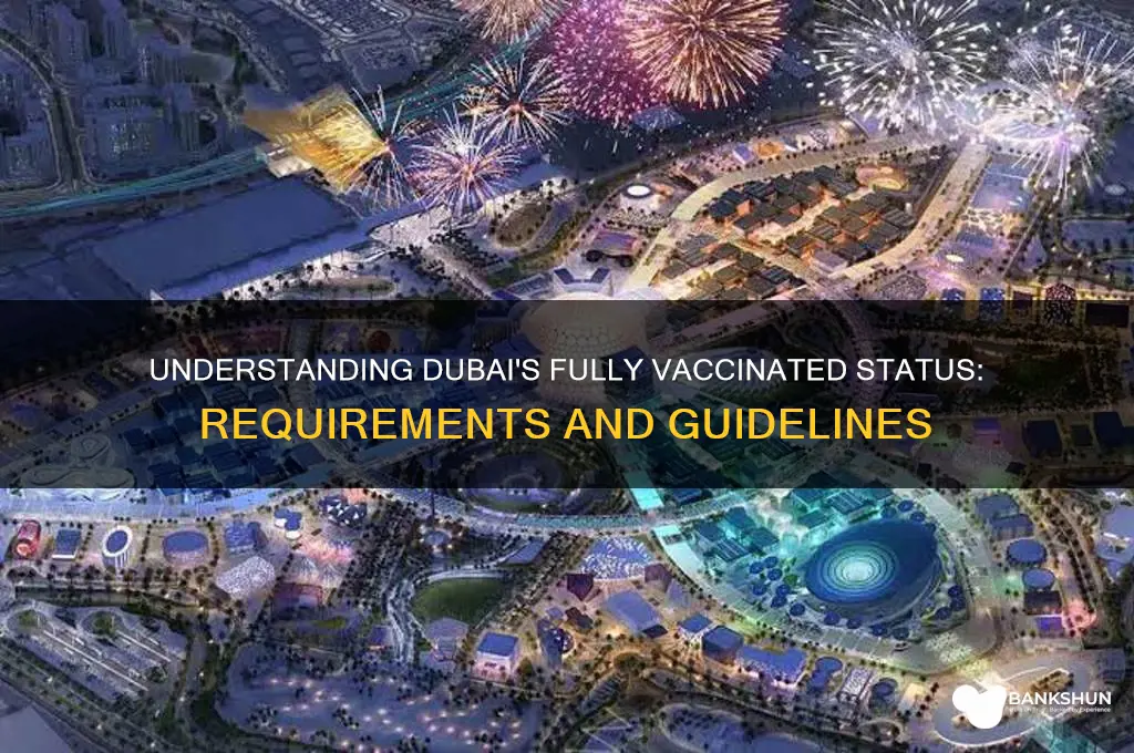 what is considered fully vaccinated in dubai