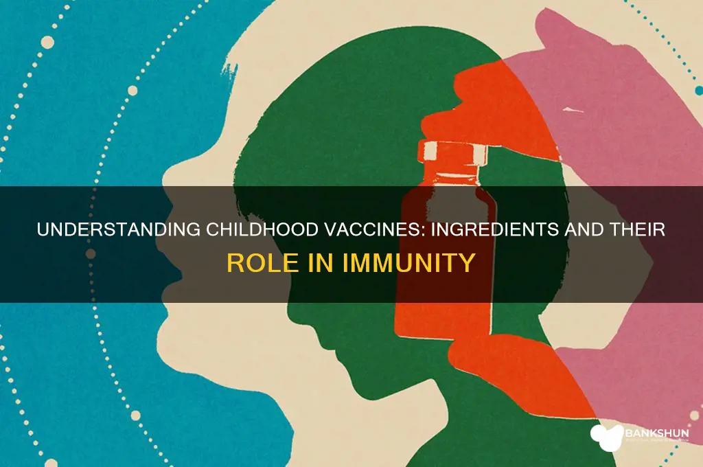 what is contained in childhood vaccination injections