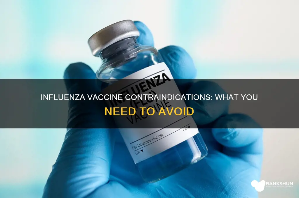 what is contraindicated for the influenza vaccine