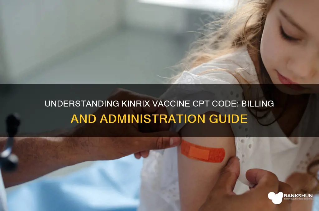 what is cpt code for kinrix vaccine