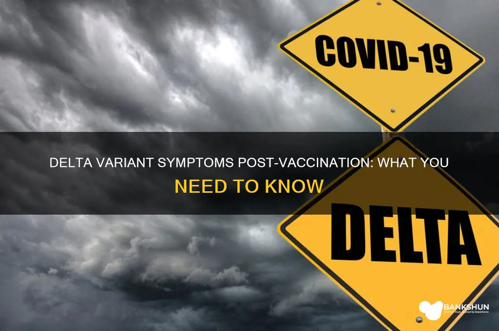 what is delta variant symptoms with vaccine