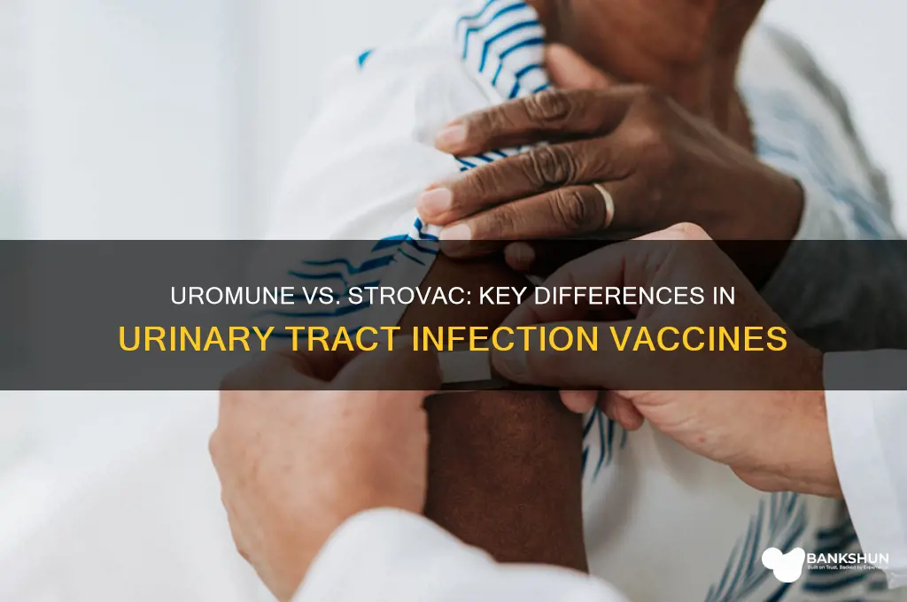 what is different uromune vaccine and strovac