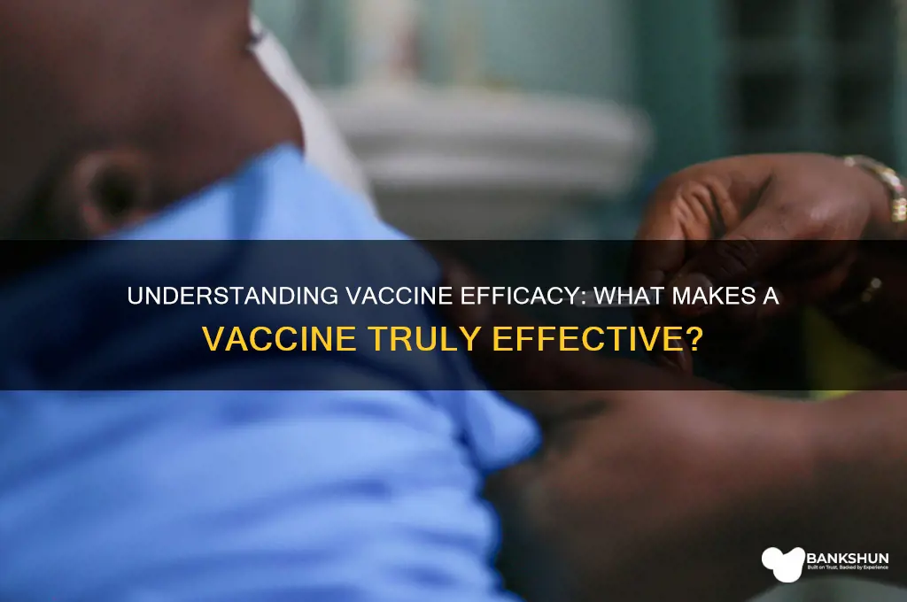 what is good efficacy for a vaccine